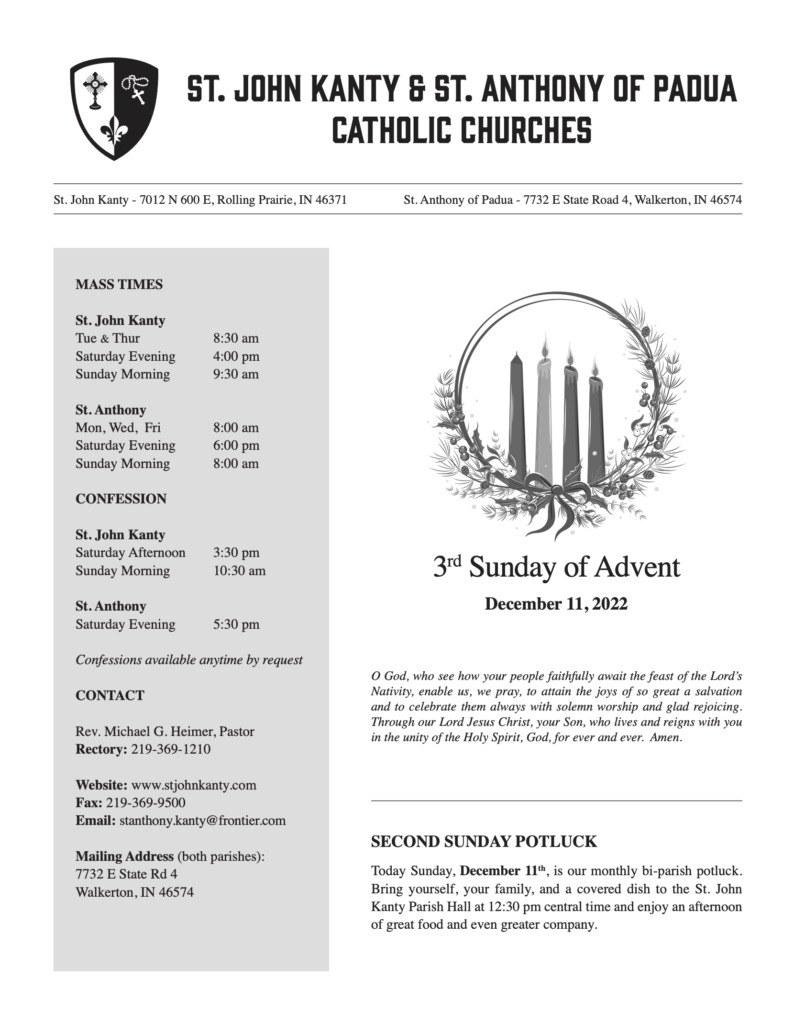 3rd Sunday of Advent