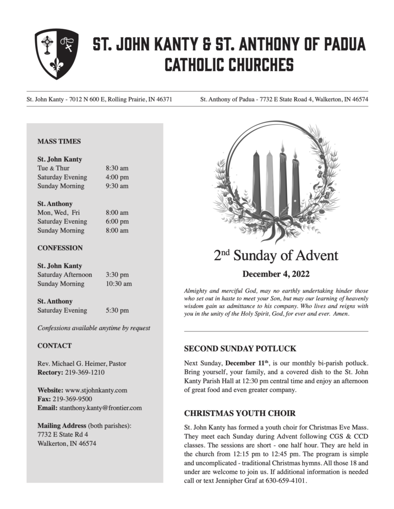 2nd Sunday of Advent