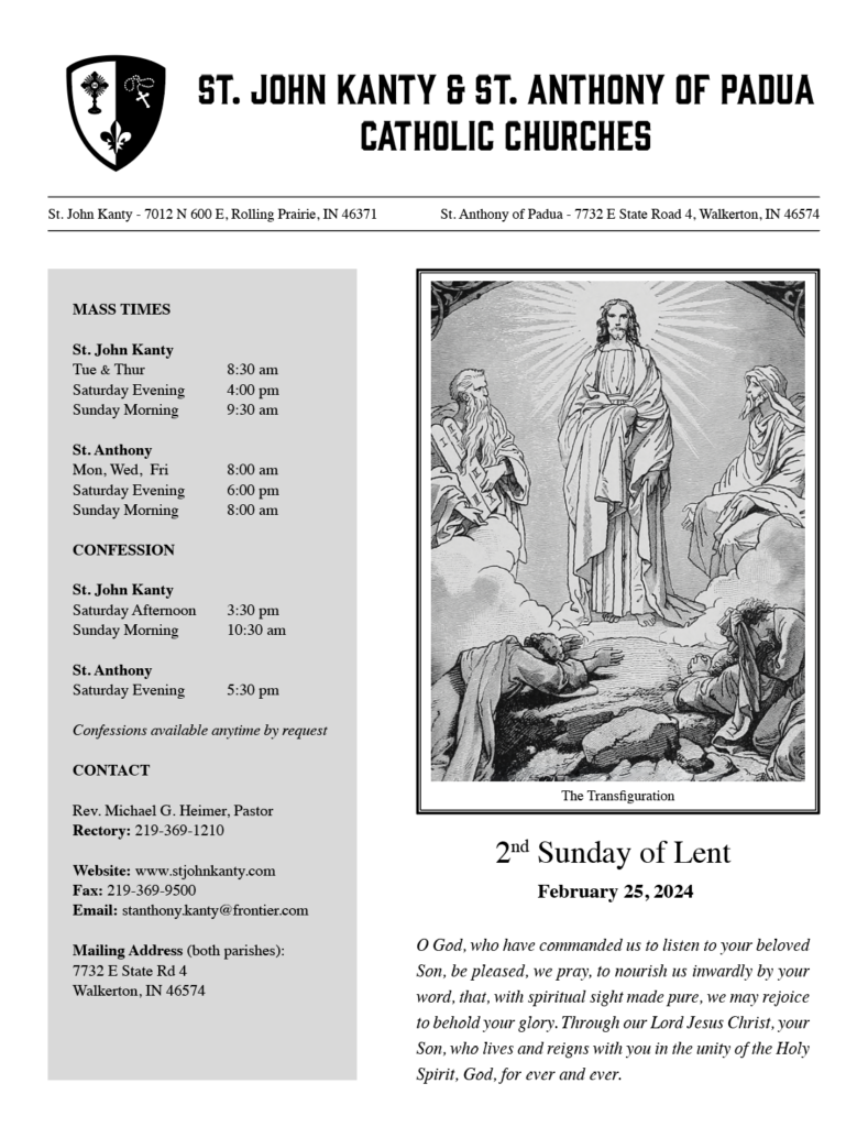 2024 Church Bulletin - 2nd Sunday of Lent
